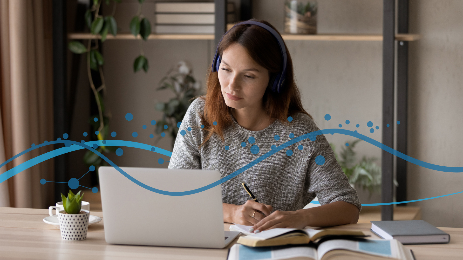 Website Image - Allied Health Page - Tab Content Module - Student Studying at Home and TDS Elements