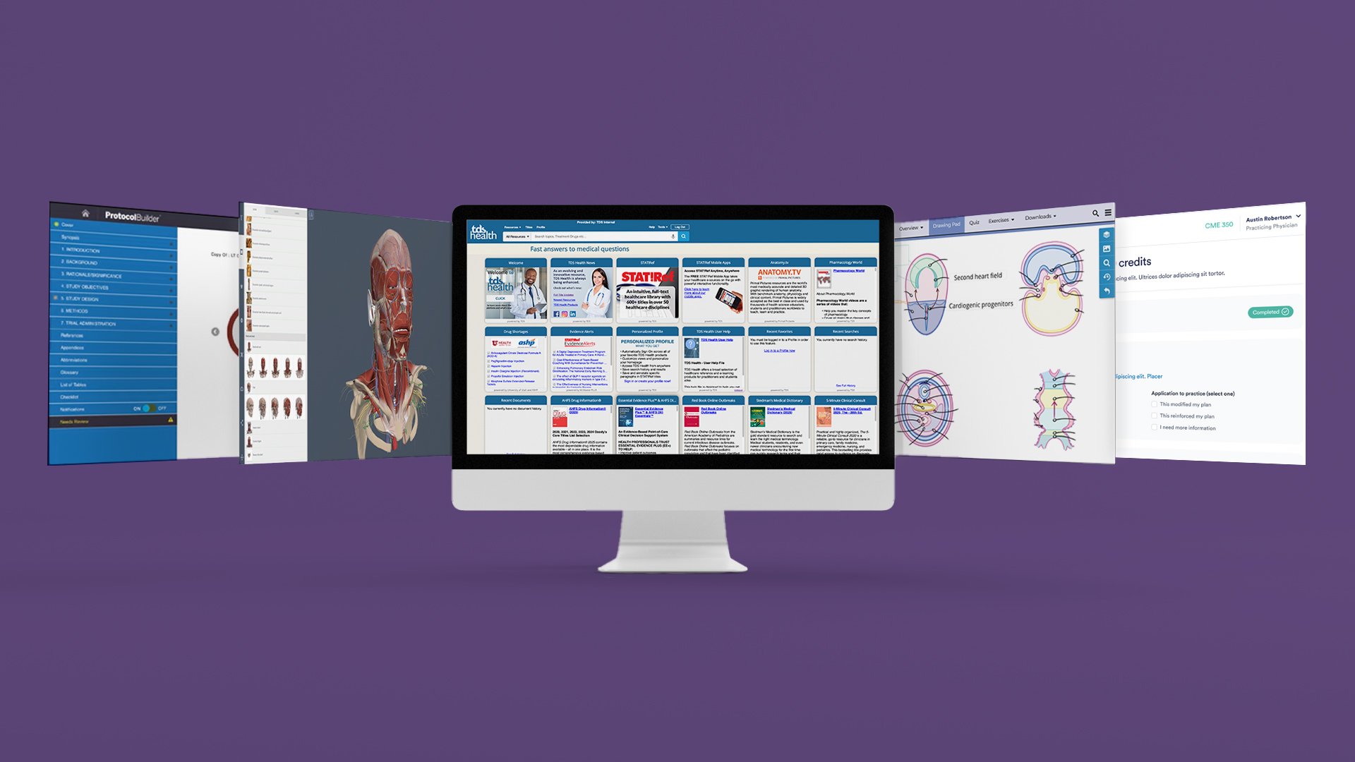 Website Image - Continual Learning Page - Tab Content Module - Computer Mockup TDS Health V3